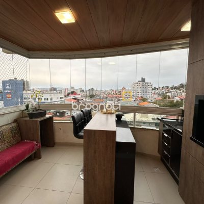 Apartamento com 91m², 2 quartos (sendo 1 suíte), 1 garagem, no bairro Nossa Senhora do Rosário em São José