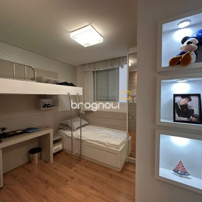 Apartamento com 91m², 2 quartos (sendo 1 suíte), 1 garagem, no bairro Nossa Senhora do Rosário em São José