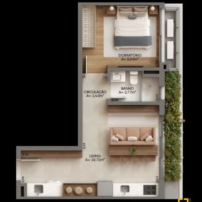 Empreendimento, no bairro Campeche em Florianópolis