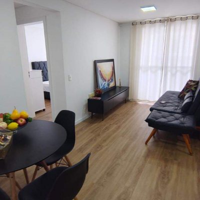 Apartamento com 65m², 2 quartos (sendo 1 suíte), 2 garagens, no bairro Pedra Branca em Palhoça