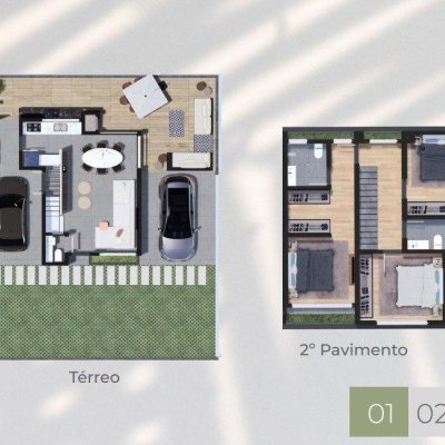 Casa Residencial com 122m², 3 quartos, 1 suíte, 1 garagem, no bairro Campeche em Florianópolis