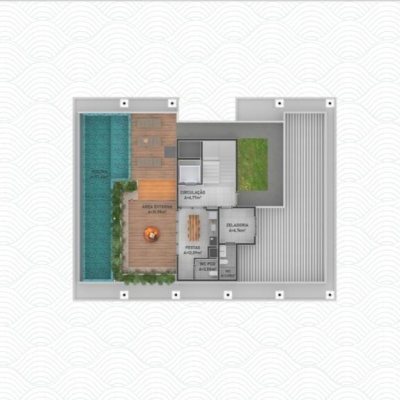 Loft com 42m², 1 quarto, 1 suíte, 1 garagem, no bairro Novo Campeche em Florianópolis