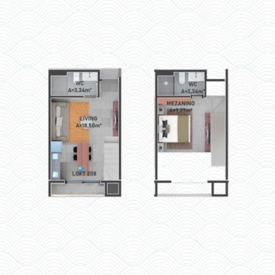 Loft com 42m², 1 quarto, 1 suíte, 1 garagem, no bairro Novo Campeche em Florianópolis