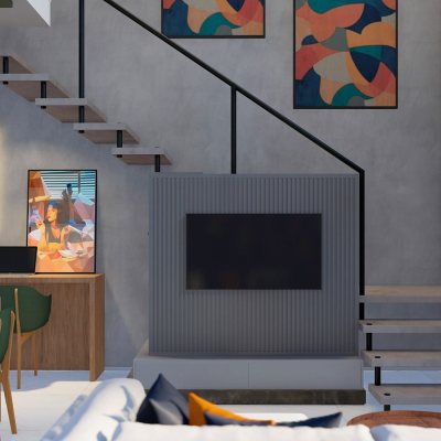 Loft com 75m², 2 quartos, 2 suítes, 2 garagens, no bairro Santo Antônio de Lisboa em Florianópolis