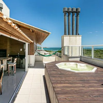 Cobertura com 174m², 3 quartos, 1 suíte, 3 garagens, no bairro Campeche em Florianópolis