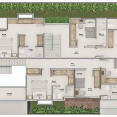 Casa Residencial com 161m², 3 quartos, 3 suítes, 2 garagens, no bairro Campeche em Florianópolis