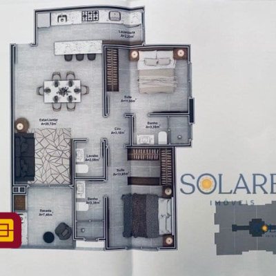 Apartamentos com 85m², 2 quartos, 2 suítes, 2 garagens, no bairro Cachoeira Do Bom Jesus em Florianópolis