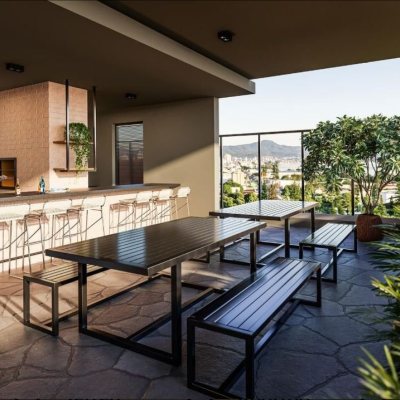 Apartamentos com 42m², 1 quarto, 1 garagem, no bairro Estreito em Florianópolis