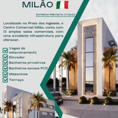 Sala com 42m², 1 garagem, no bairro Ingleses do Rio Vermelho em Florianópolis