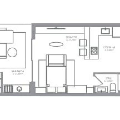 Studio Residencial com 48m², 1 quarto, 1 suíte, 1 garagem, no bairro Novo Campeche em Florianópolis