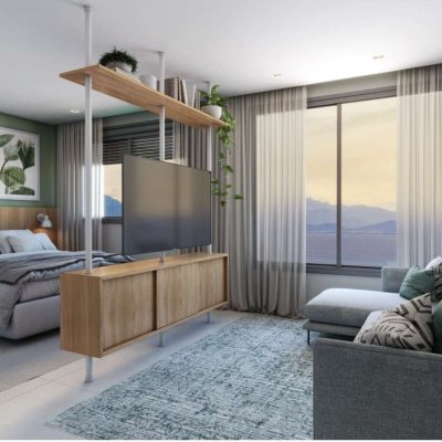 Studio Residencial com 40m², 1 quarto, 1 garagem, no bairro Saco Dos Limões em Florianópolis