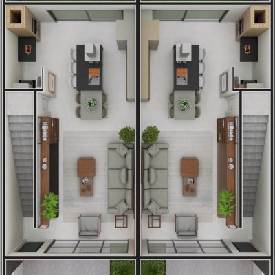 Sobrado Residencial com 97m², 3 quartos, 1 suíte, 1 garagem, no bairro Forquilhas em São José