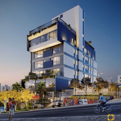 Apartamentos com 51m², 1 quarto, 1 garagem, no bairro Centro em Florianópolis