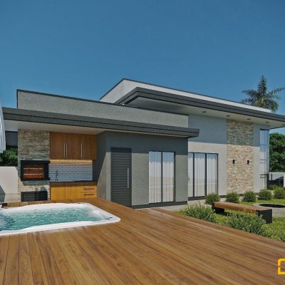 Casa Residencial com 113m², 3 quartos, 1 suíte, 2 garagens, no bairro Forquilhas em São José