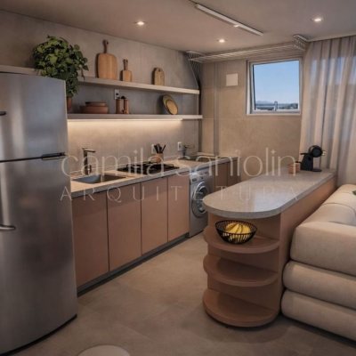 Studio Residencial com 40m², 1 quarto, 1 garagem, no bairro Centro em Florianópolis