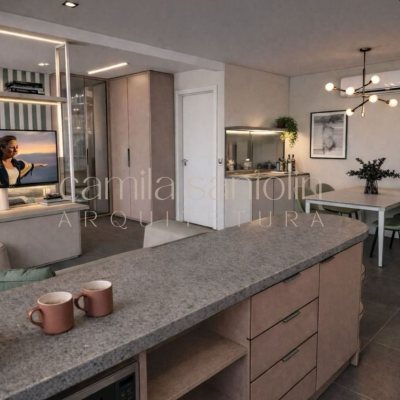 Studio Residencial com 40m², 1 quarto, 1 garagem, no bairro Centro em Florianópolis