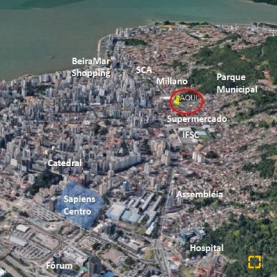 Studio Residencial com 52m², 1 quarto, 1 garagem, no bairro Centro em Florianópolis
