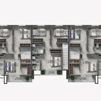Sobrado Residencial com 100m², 3 quartos, 1 suíte, 2 garagens, no bairro Cachoeira Do Bom Jesus em Florianópolis