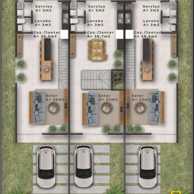 Sobrado Residencial com 201m², 3 quartos, 3 suítes, 2 garagens, no bairro Ingleses do Rio Vermelho em Florianópolis