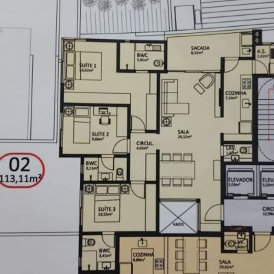 Apartamentos com 113m², 3 quartos, 3 suítes, 3 garagens, no bairro Agronômica em Florianópolis