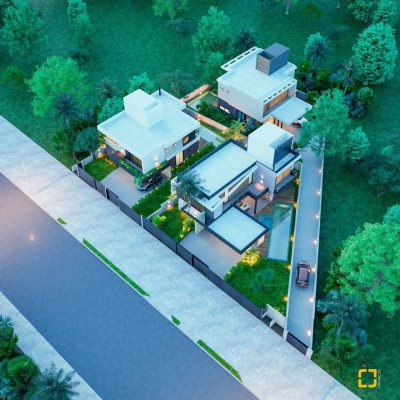 Casa Residencial com 320m², 4 quartos (sendo 4 suítes), 2 garagens, no bairro Rio Tavares em Florianópolis