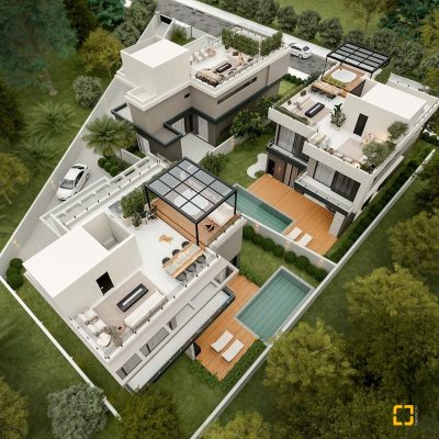 Casa Residencial com 320m², 4 quartos (sendo 4 suítes), 2 garagens, no bairro Rio Tavares em Florianópolis