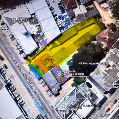 Terreno Comercial/Residencial com 1169m², no bairro Canto em Florianópolis