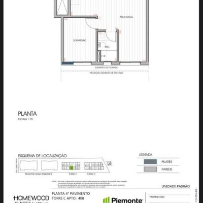 Apartamentos com 44m², 1 quarto, 1 garagem, no bairro Saco Grande em Florianópolis