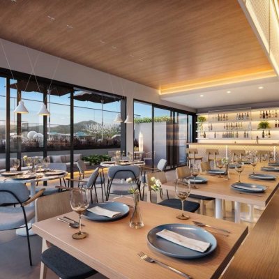 Apartamentos com 44m², 1 quarto, 1 garagem, no bairro Saco Grande em Florianópolis