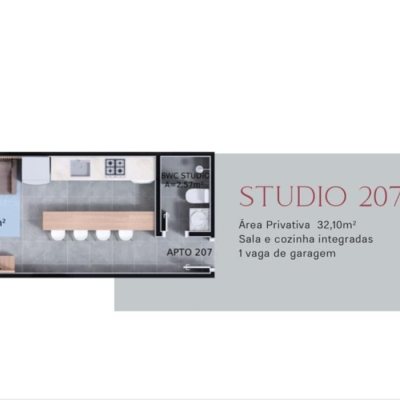 Studio Residencial com 32m², 1 quarto, 1 suíte, 1 garagem, no bairro Ribeirão Da Ilha em Florianópolis