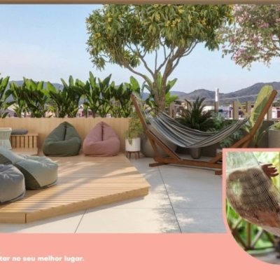 Apartamentos com 41m², 1 quarto, 1 garagem, no bairro Campeche em Florianópolis