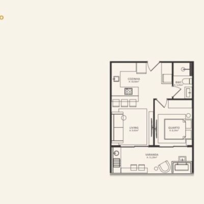 Apartamentos com 45m², 1 quarto, 1 garagem, no bairro Morro Das Pedras em Florianópolis