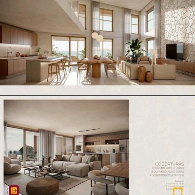 Apartamentos com 56m², 1 quarto, 1 suíte, 1 garagem, no bairro Campeche em Florianópolis