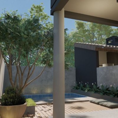 Casa Residencial com 85m², 2 quartos, 1 suíte, 2 garagens, no bairro São João Do Rio Vermelho em Florianópolis