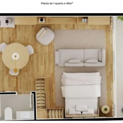 Casa Residencial com 44m², 1 quarto, 1 suíte, no bairro Saco Grande em Florianópolis