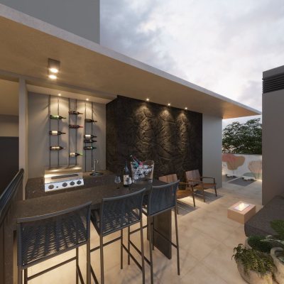 Apartamentos com 28m², 1 quarto, 1 suíte, no bairro Coqueiros em Florianópolis