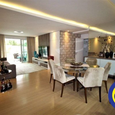 Apartamentos com 168m², 4 quartos, 3 suítes, 2 garagens, no bairro Cacupé em Florianópolis