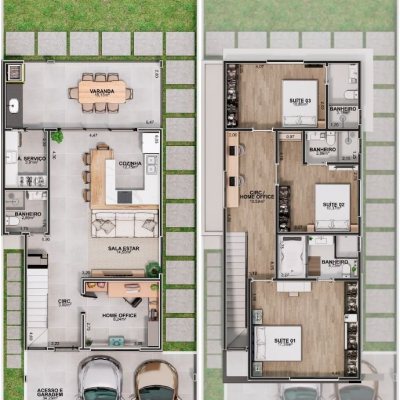 Casa Residencial com 149m², 4 quartos, 3 suítes, 2 garagens, no bairro Santo Antônio De Lisboa em Florianópolis