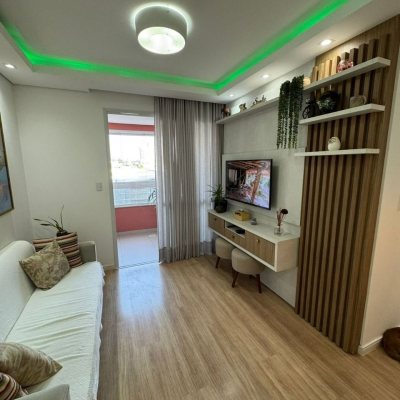 Apartamentos com 67m², 2 quartos, 1 garagem, no bairro Barreiros em São José