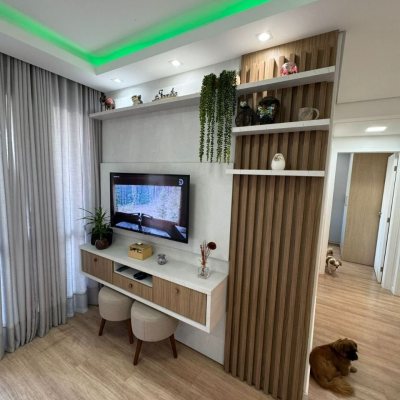 Apartamentos com 67m², 2 quartos, 1 garagem, no bairro Barreiros em São José