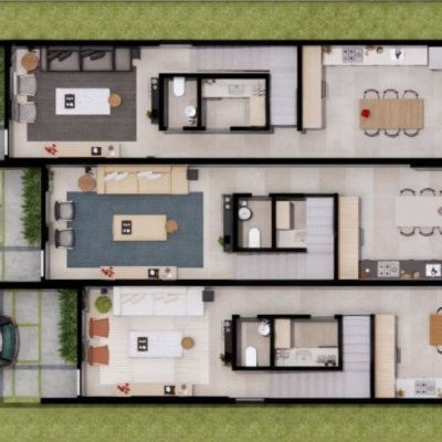 Sobrado Residencial com 138m², 3 quartos, 1 suíte, 1 garagem, no bairro Cachoeira Do Bom Jesus em Florianópolis