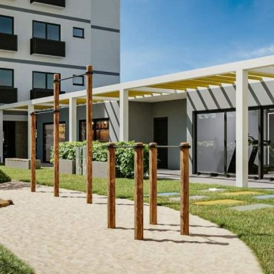 Apartamentos com 53m², 2 quartos, 1 suíte, 2 garagens, no bairro Areias em São José