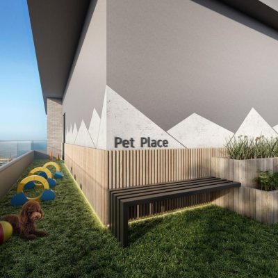 Studio Residencial com 53m², 1 quarto, no bairro Kobrasol em São José