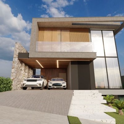 Casa em Condomínio com 339m², 4 quartos, 4 suítes, 4 garagens, no bairro Pedra Branca em Palhoça