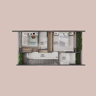 Casa em Condomínio com 141m², 2 quartos, 2 suítes, 2 garagens, no bairro Lagoa Da Conceição em Florianópolis