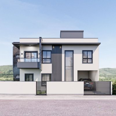 Casa Residencial com 84m², 3 quartos, 1 suíte, 2 garagens, no bairro Sertão Do Maruim em São José