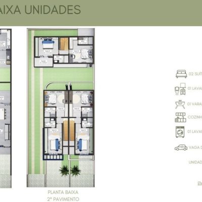Casa Residencial com 99m², 2 quartos, 2 suítes, 1 garagem, no bairro Campeche em Florianópolis