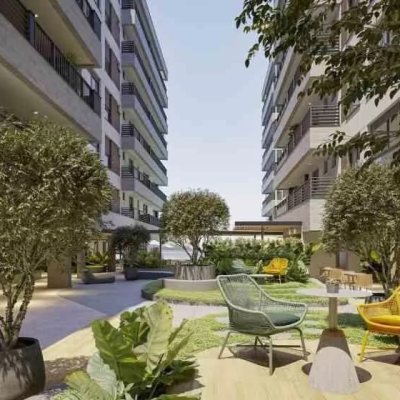 Apartamentos com 80m², 2 quartos, 2 suítes, 1 garagem, no bairro Praia Comprida em São José