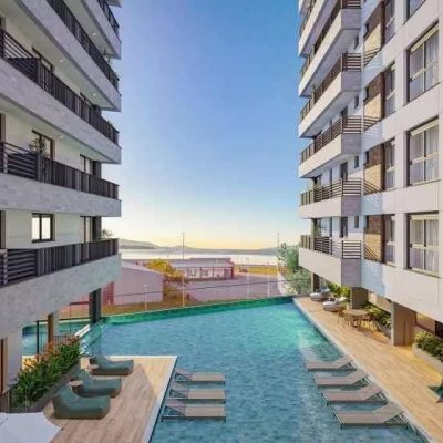 Apartamentos com 80m², 2 quartos, 2 suítes, 1 garagem, no bairro Praia Comprida em São José