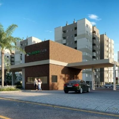 Apartamentos com 55m², 2 quartos, 1 garagem, no bairro Pedra Branca em Palhoça